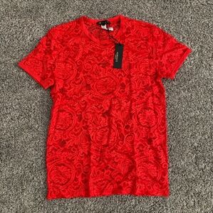 🚨SALE🚨 NWT Versace Lace tee size IT 6/ US Large